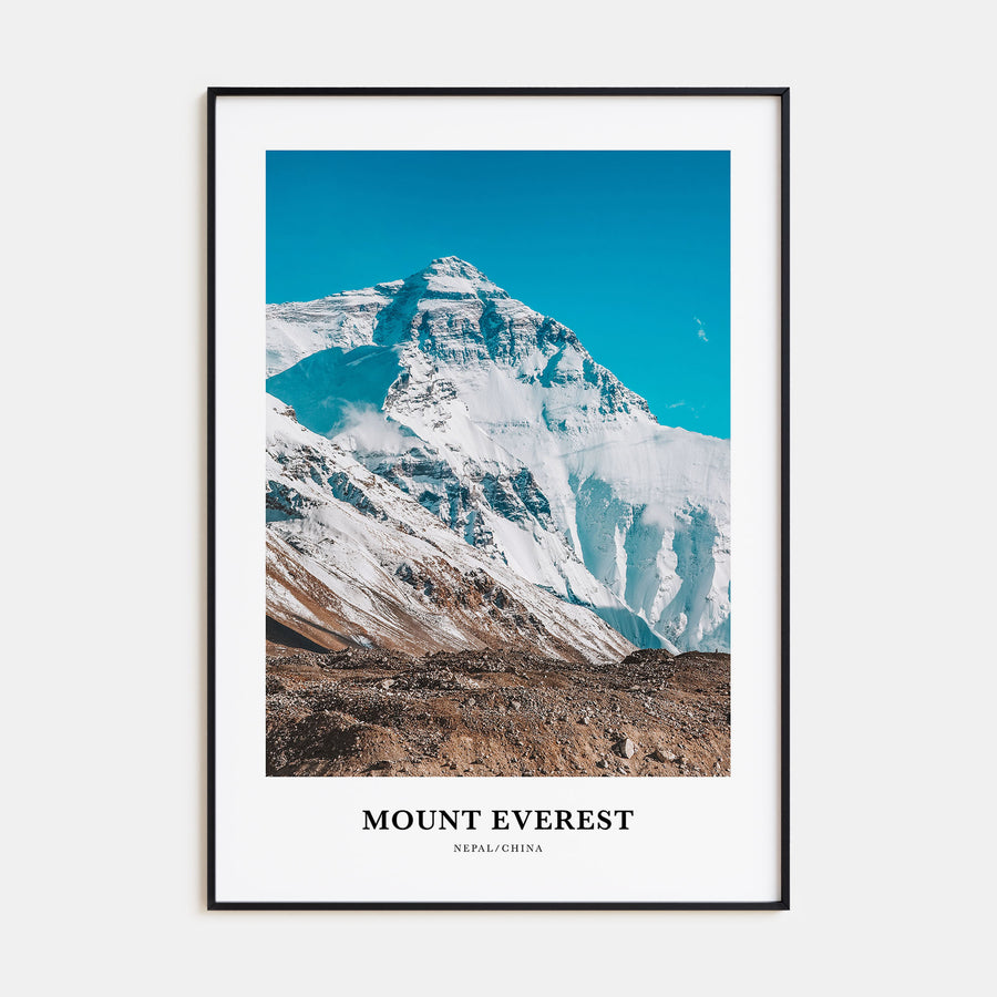 Mount Everest Portrait Color Poster