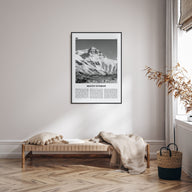 Mount Everest Travel B&W Poster
