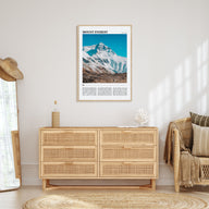 Mount Everest Travel Color Poster