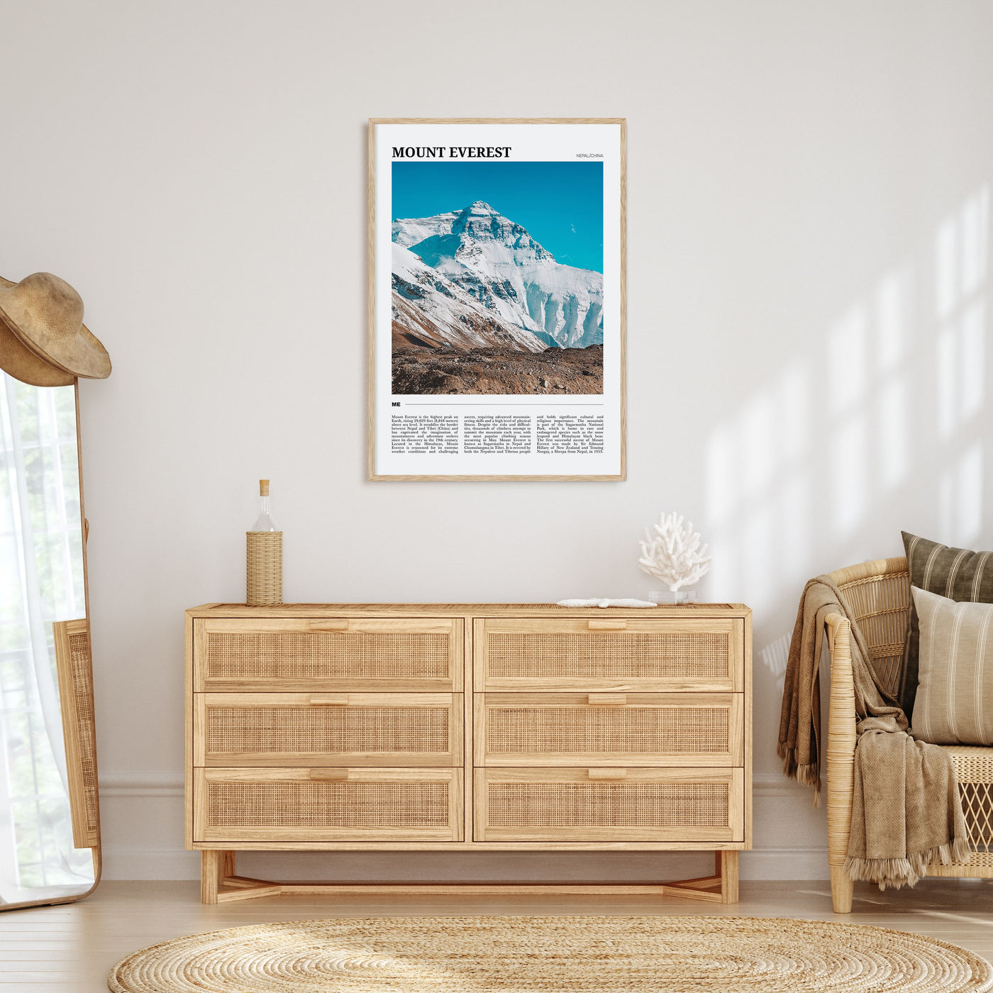 Mount Everest Travel Color Poster