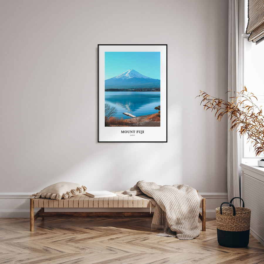 Mount Fuji Portrait Color Poster