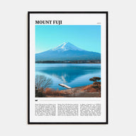Mount Fuji Travel Color Poster