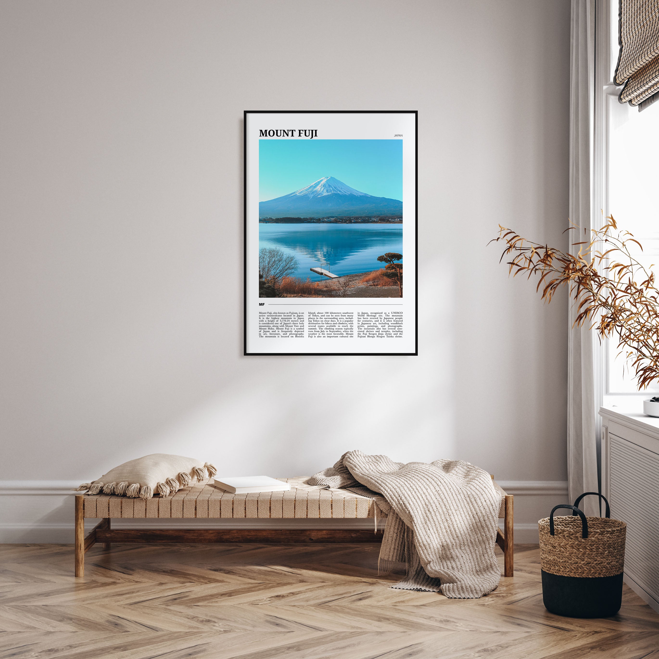 Mount Fuji Travel Color Poster