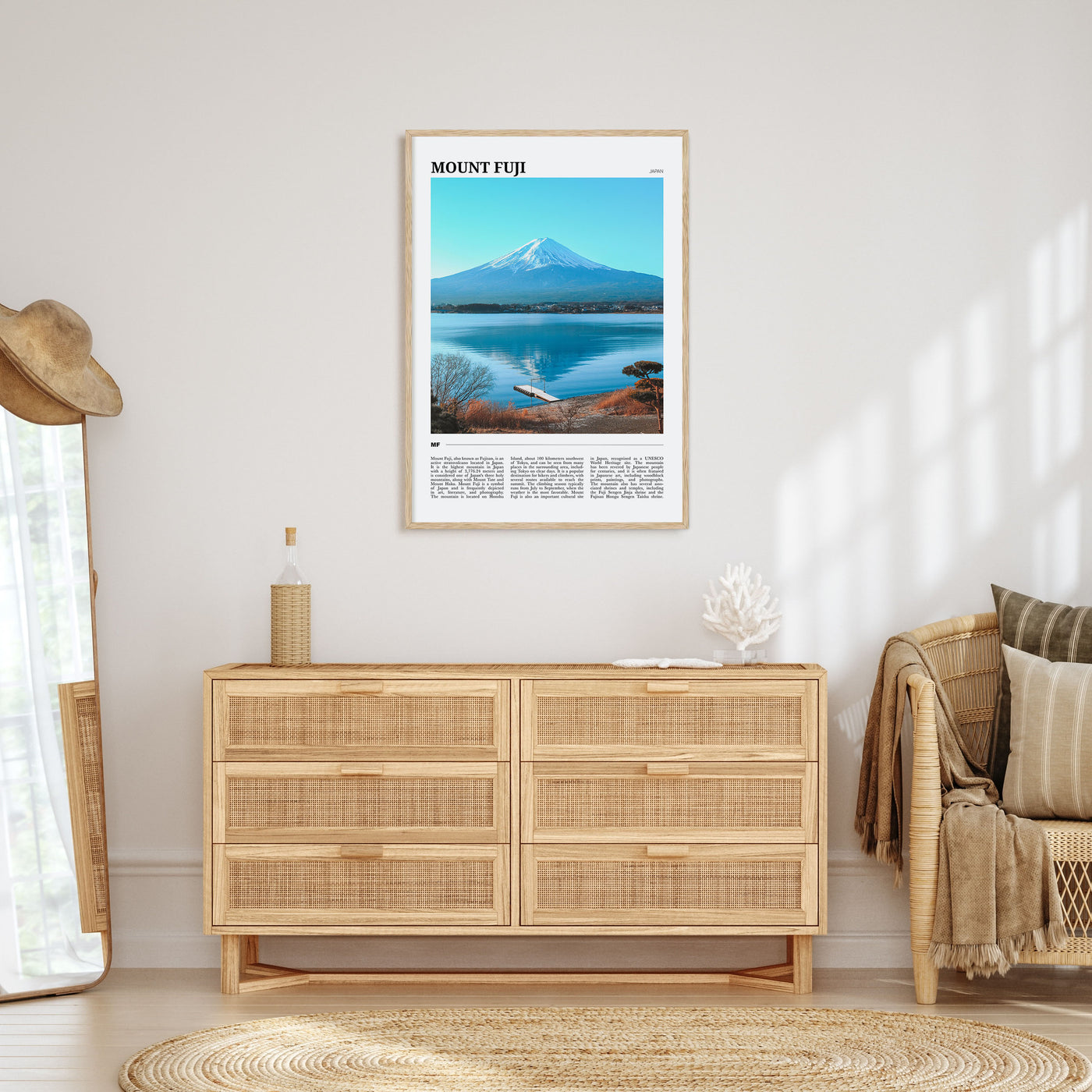 Mount Fuji Travel Color Poster