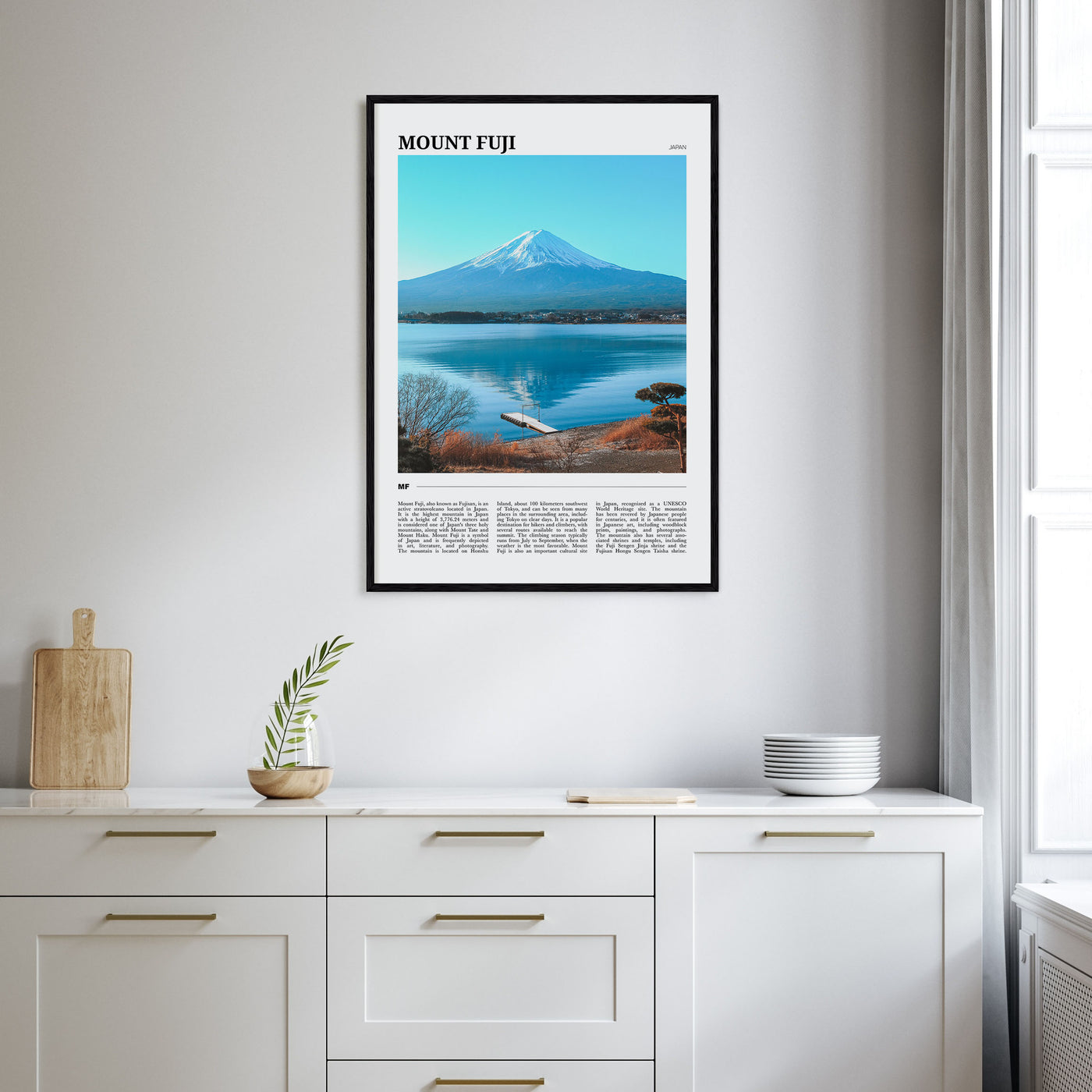 Mount Fuji Travel Color Poster