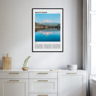 Mount Hood Travel Color Poster