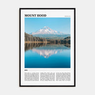 Mount Hood Travel Color Poster