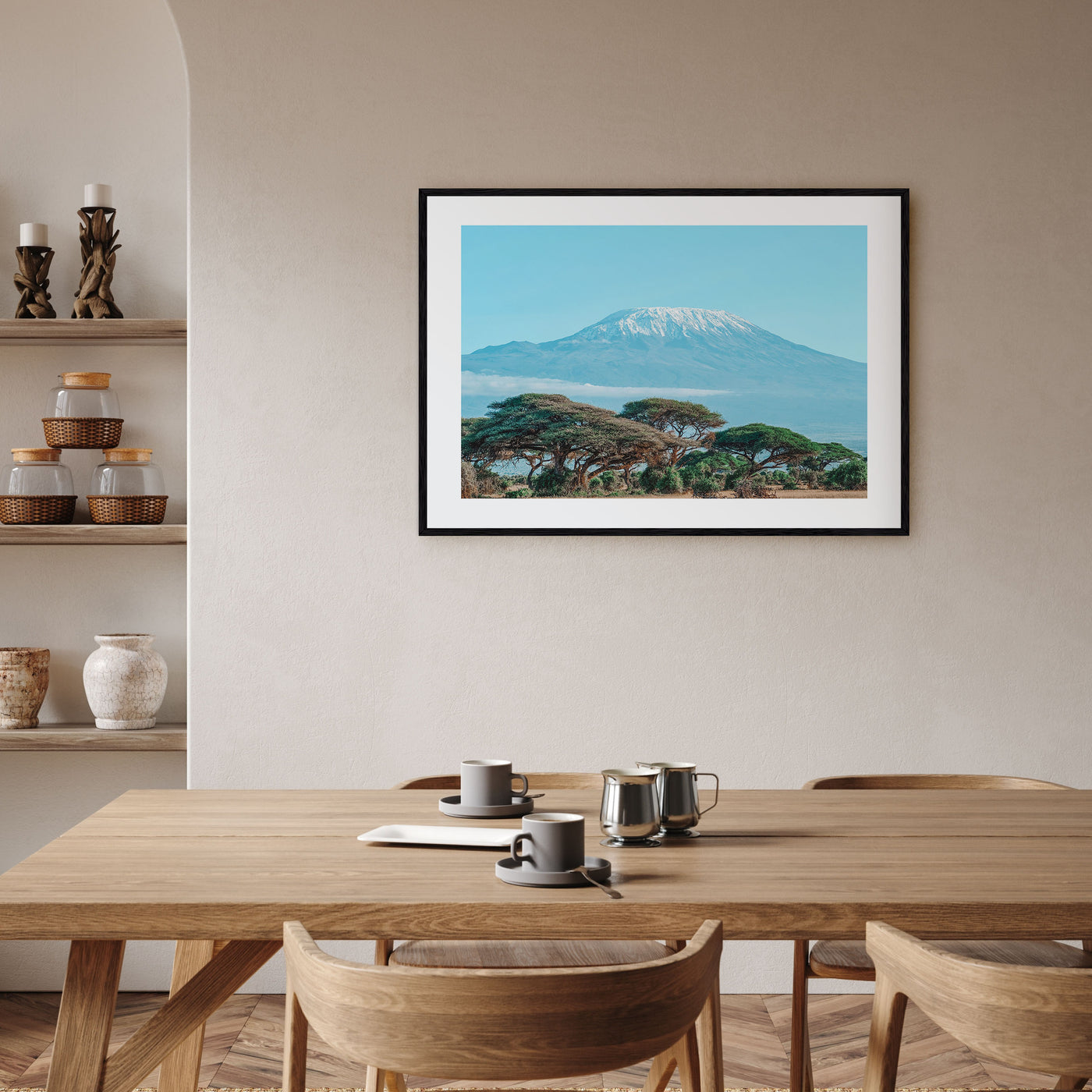 Mount Kilimanjaro Landscape Color Poster