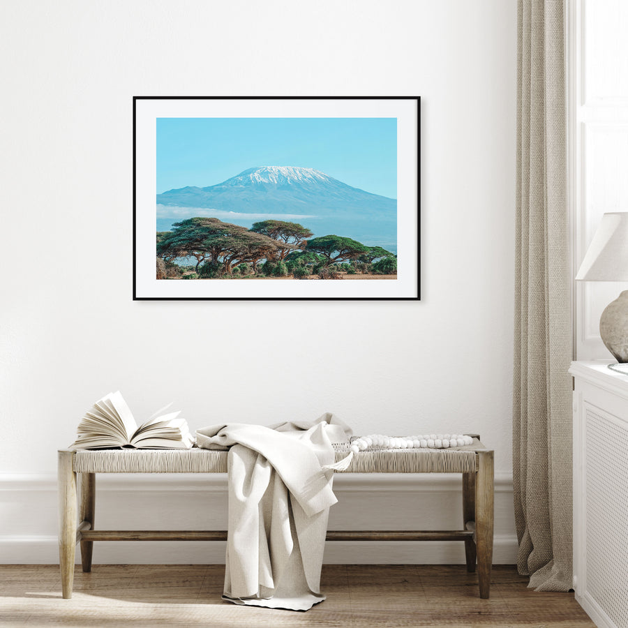 Mount Kilimanjaro Landscape Color Poster