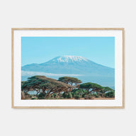 Mount Kilimanjaro Landscape Color Poster