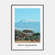 Mount Kilimanjaro Portrait Color Poster