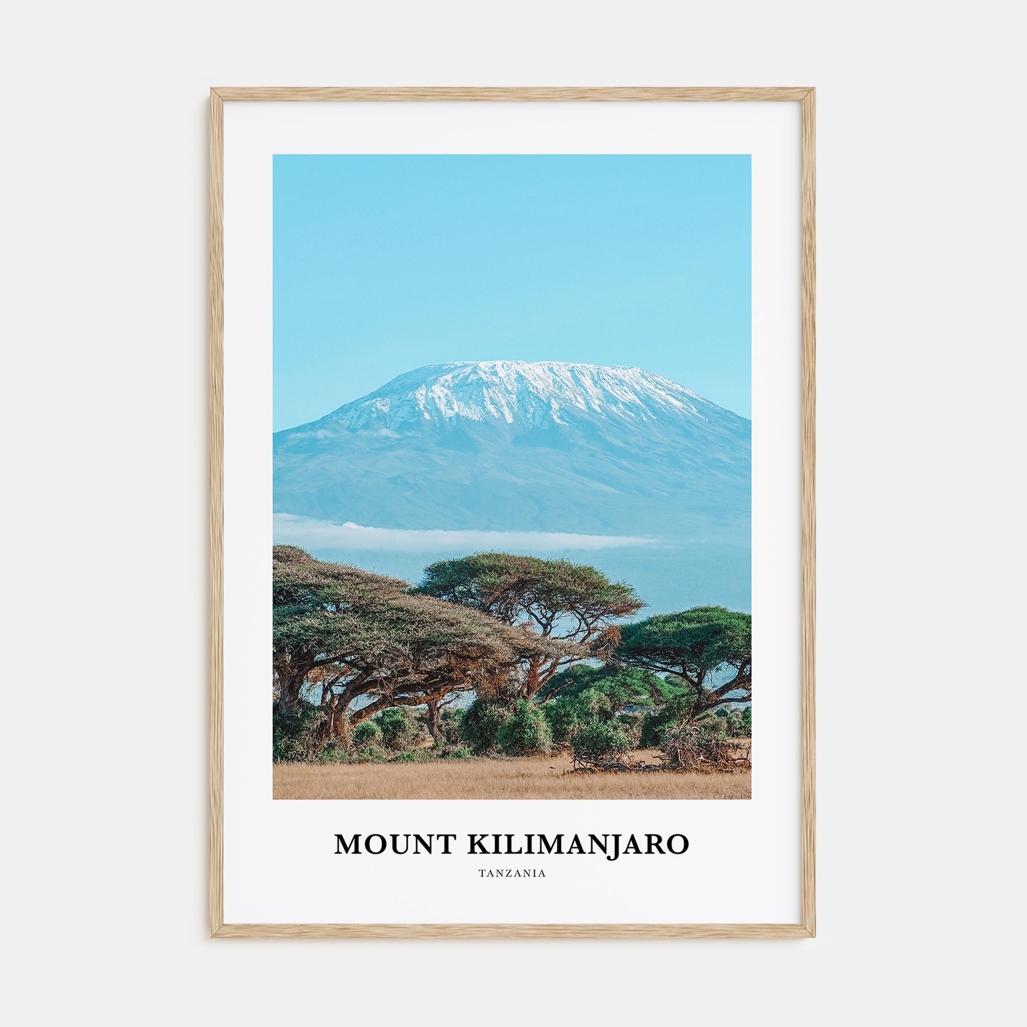 Mount Kilimanjaro Portrait Color Poster