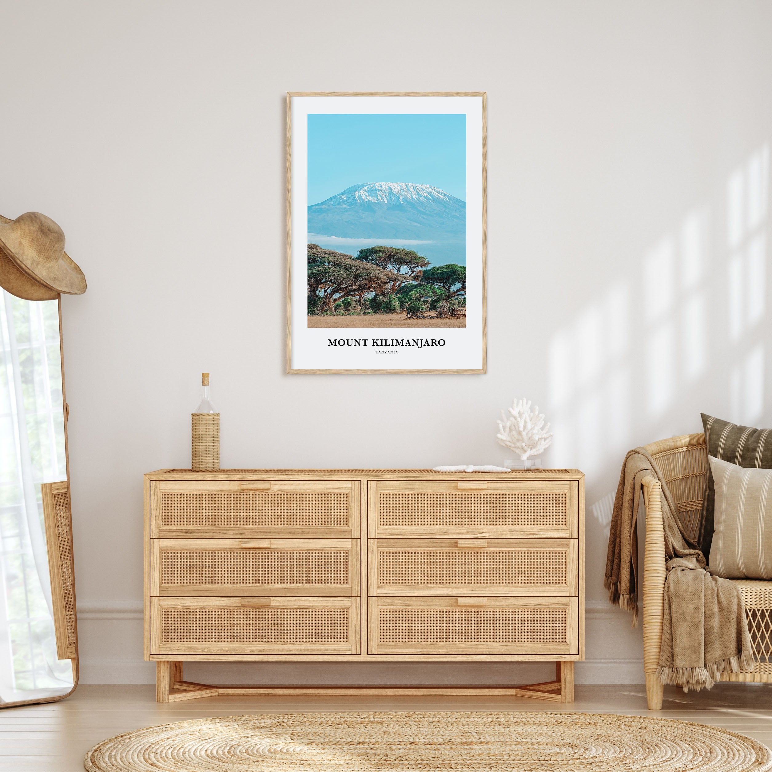 Mount Kilimanjaro Portrait Color Poster
