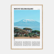 Mount Kilimanjaro Travel Color Poster