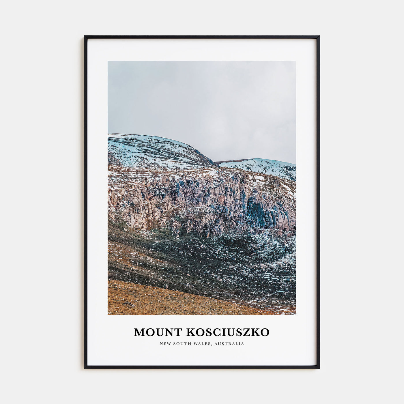 Mount Kosciuszko Portrait Color Poster
