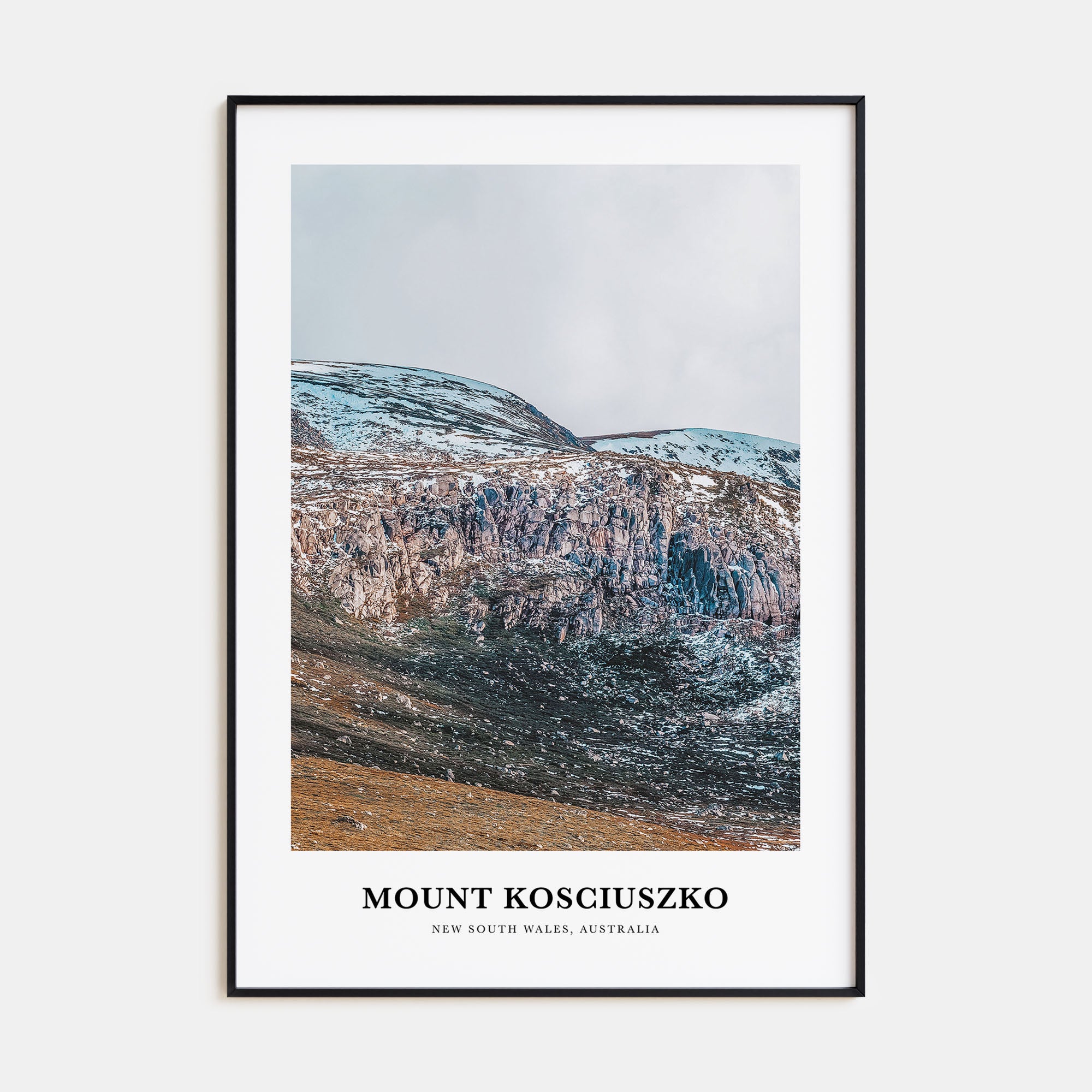 Mount Kosciuszko Portrait Color Poster