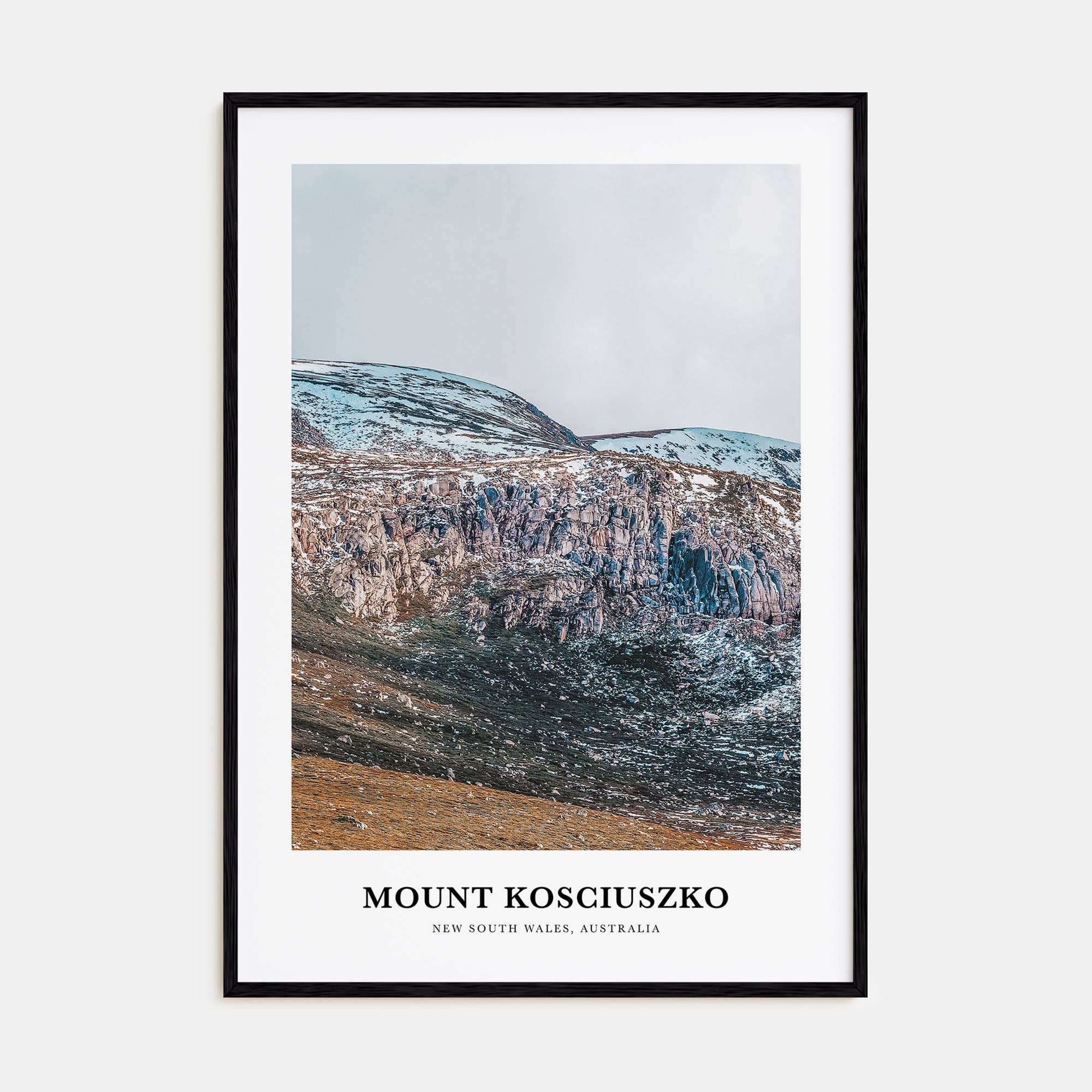 Mount Kosciuszko Portrait Color Poster
