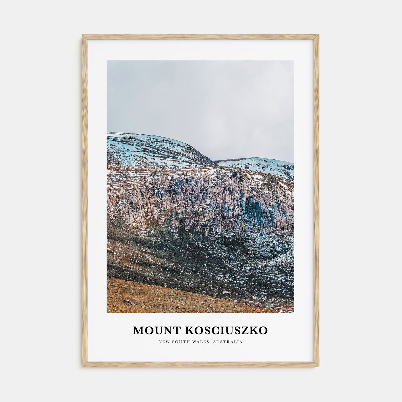 Mount Kosciuszko Portrait Color Poster
