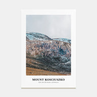 Mount Kosciuszko Portrait Color Poster
