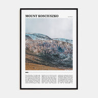 Mount Kosciuszko Travel Color Poster