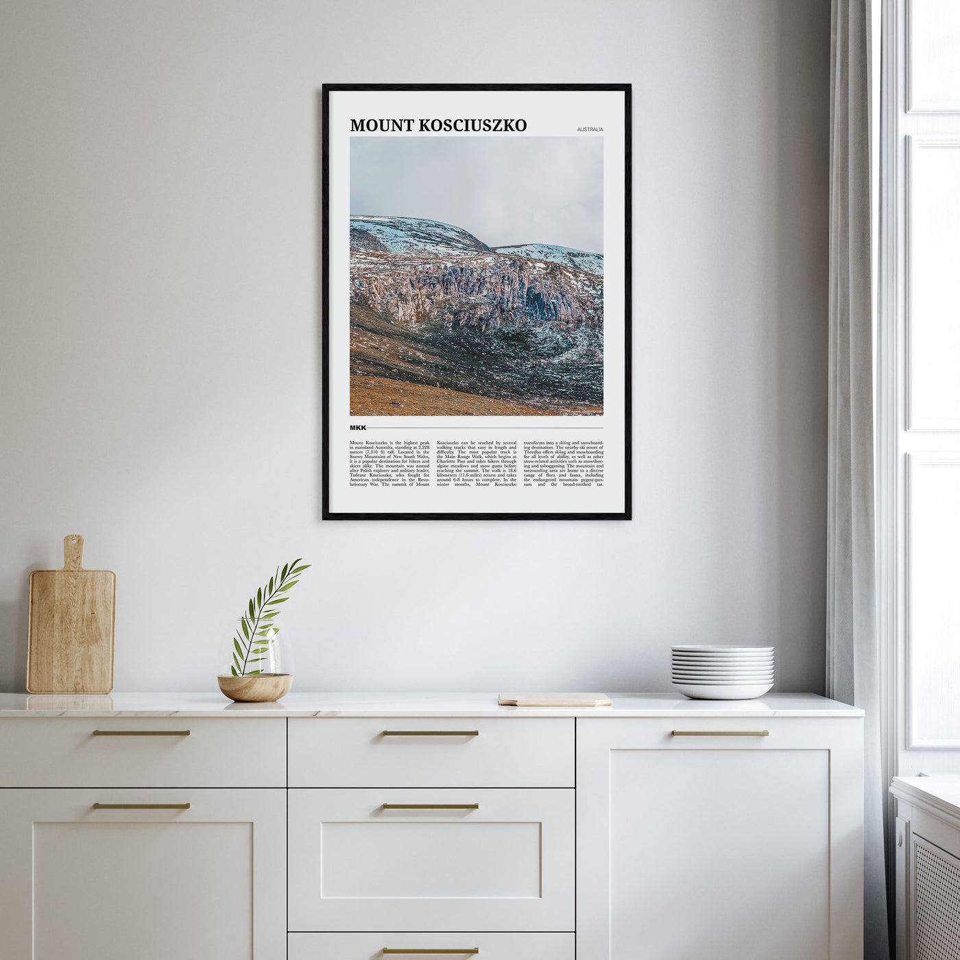 Mount Kosciuszko Travel Color Poster