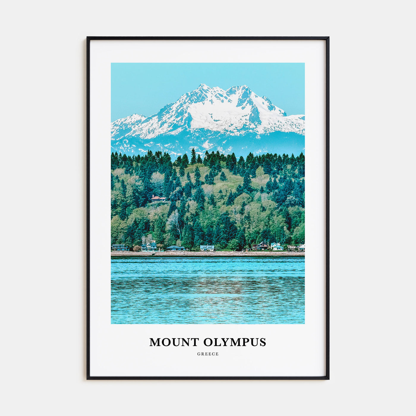 Mount Olympus Portrait Color Poster
