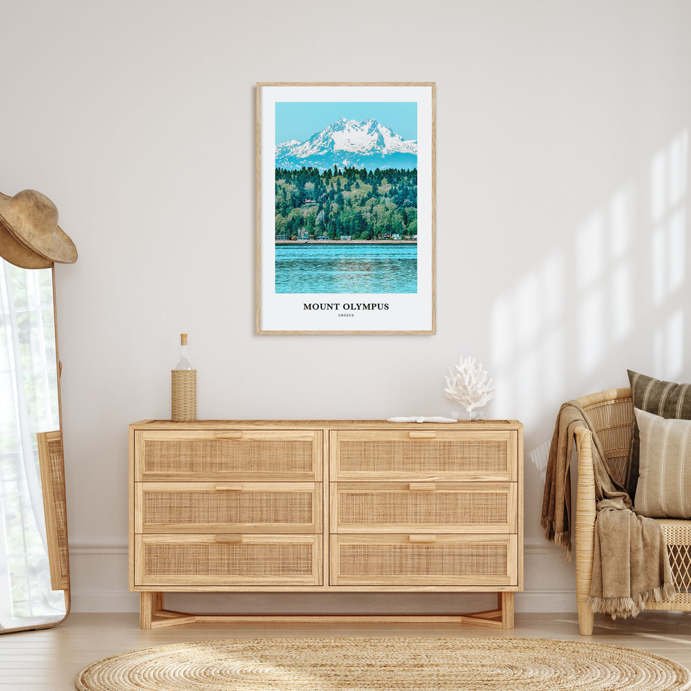 Mount Olympus Portrait Color Poster