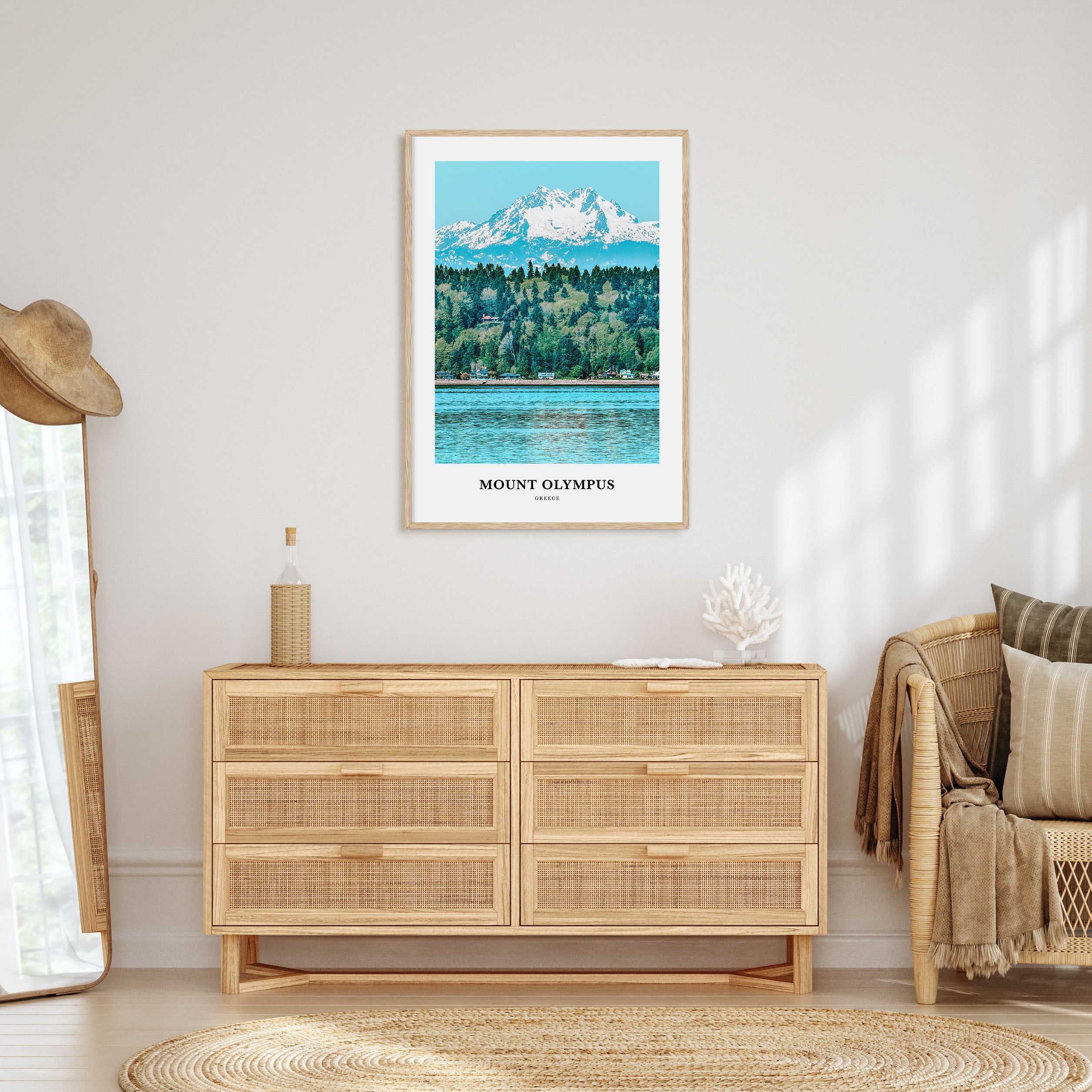 Mount Olympus Portrait Color Poster