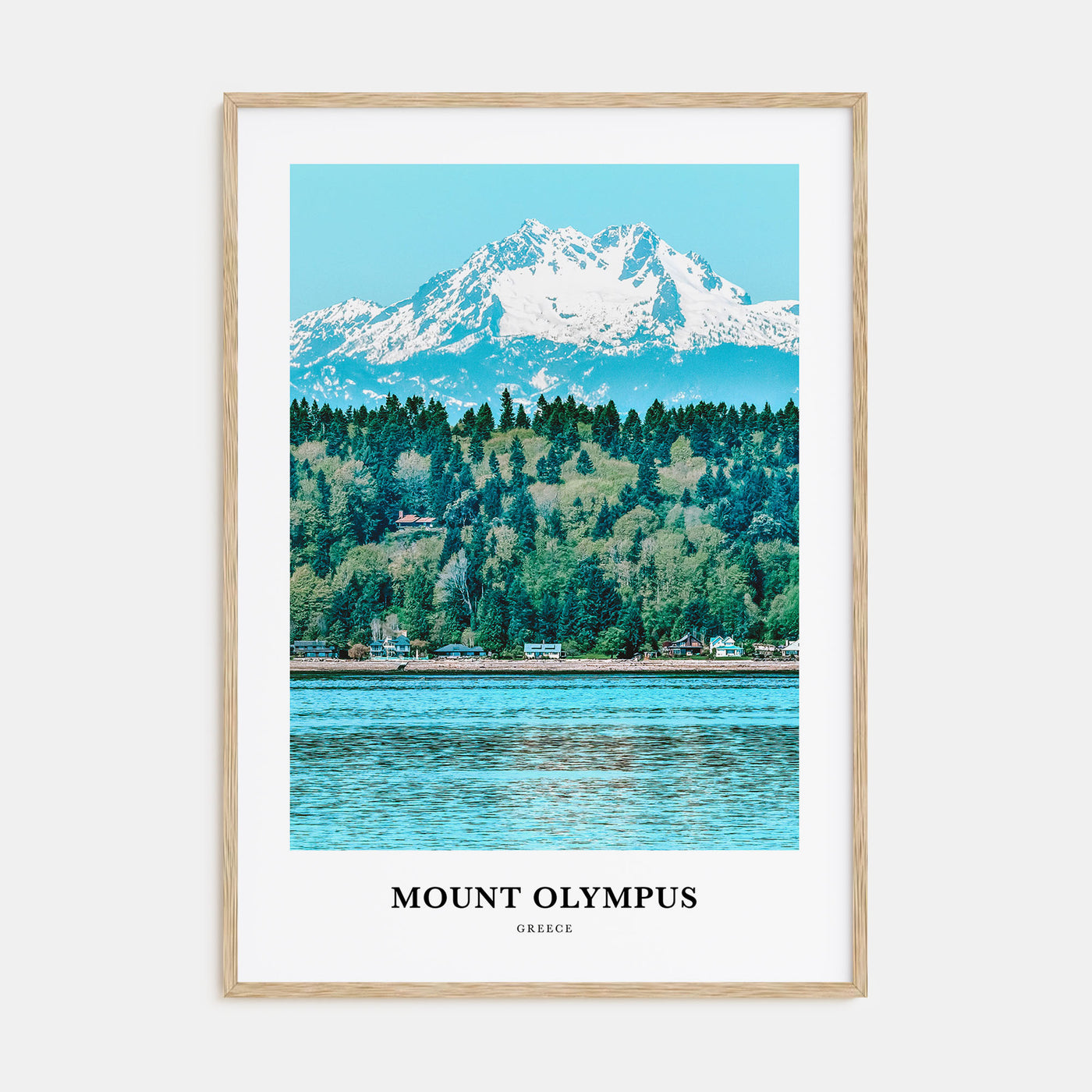 Mount Olympus Portrait Color Poster