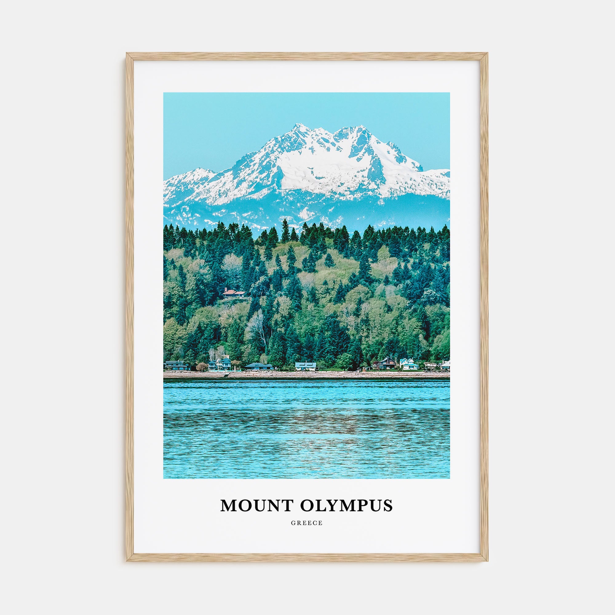 Mount Olympus Portrait Color Poster