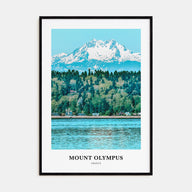 Mount Olympus Portrait Color Poster