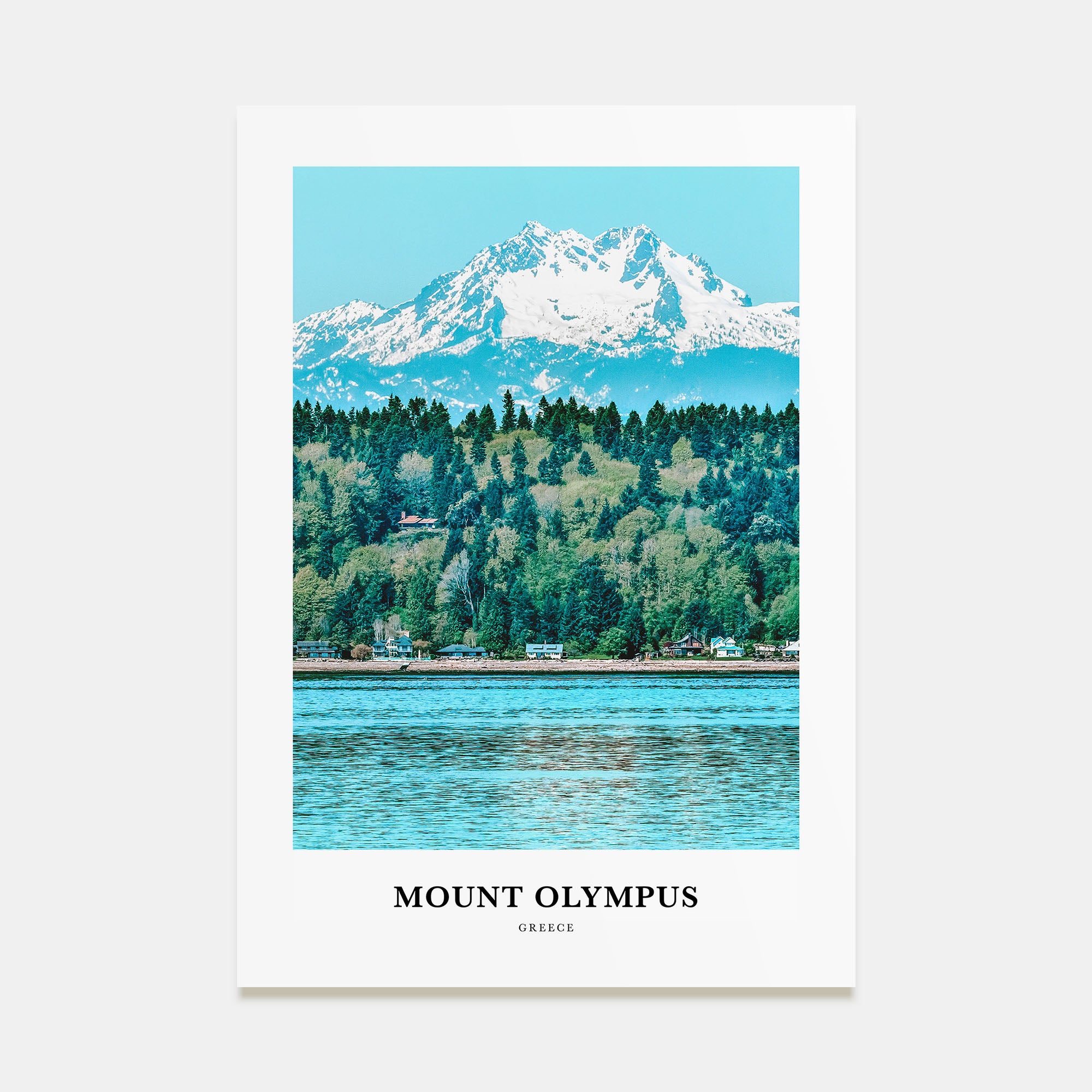 Mount Olympus Portrait Color Poster