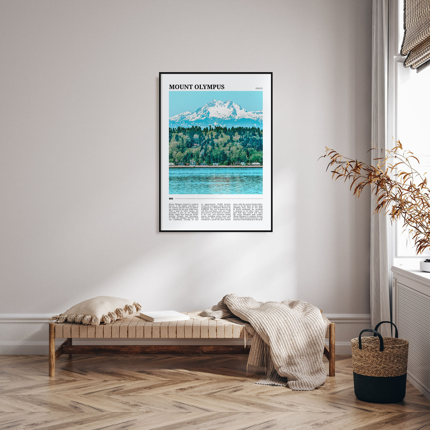 Mount Olympus Travel Color Poster