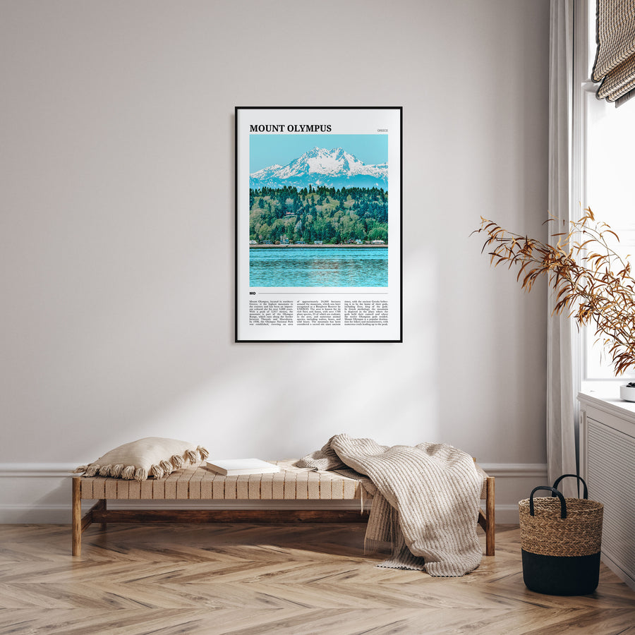 Mount Olympus Travel Color Poster