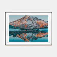 Mount Rainier Landscape Color Poster