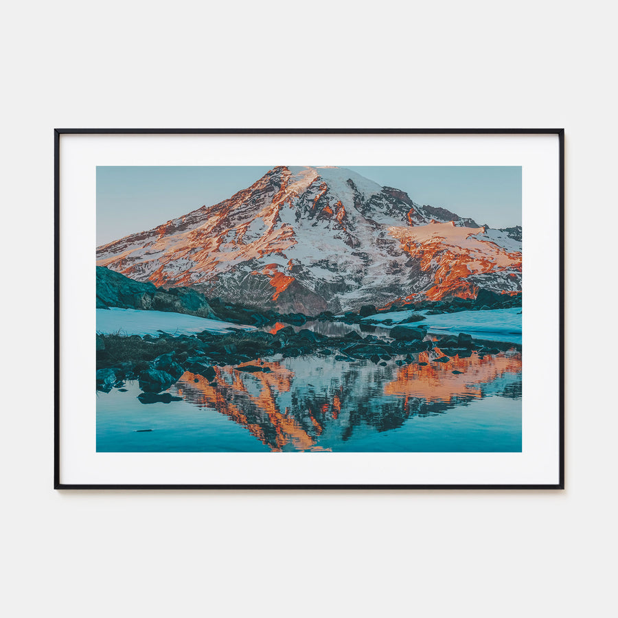 Mount Rainier Landscape Color Poster