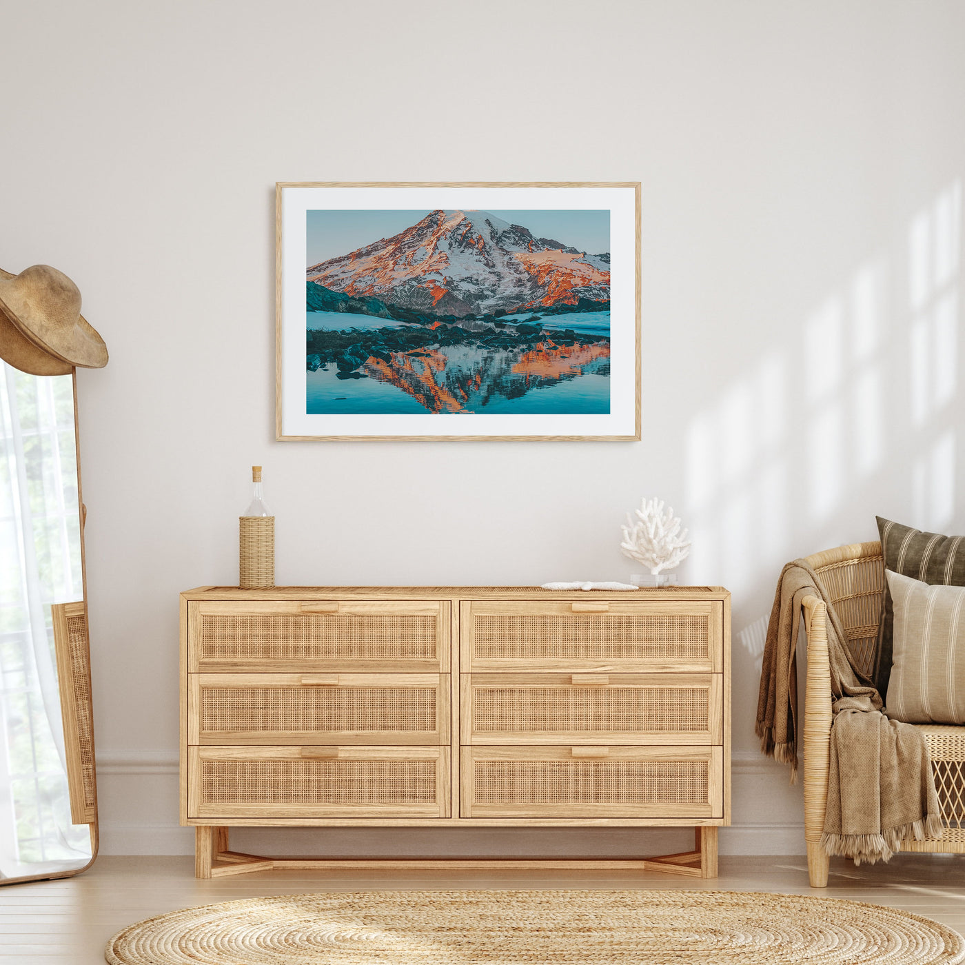 Mount Rainier Landscape Color Poster