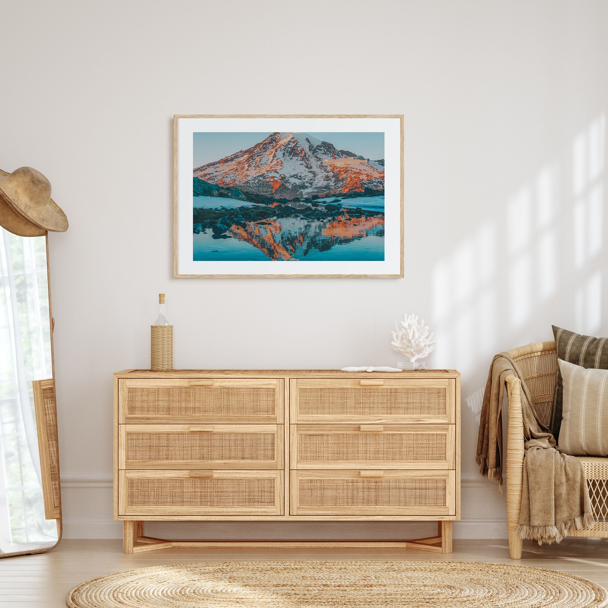 Mount Rainier Landscape Color Poster