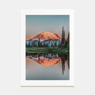 Mount Rainier Photo Color No 1 Poster