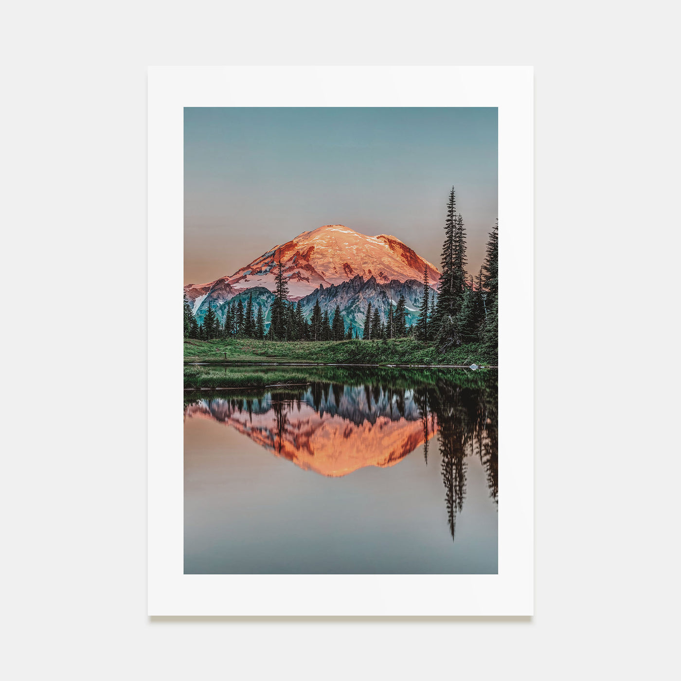 Mount Rainier Photo Color No 1 Poster