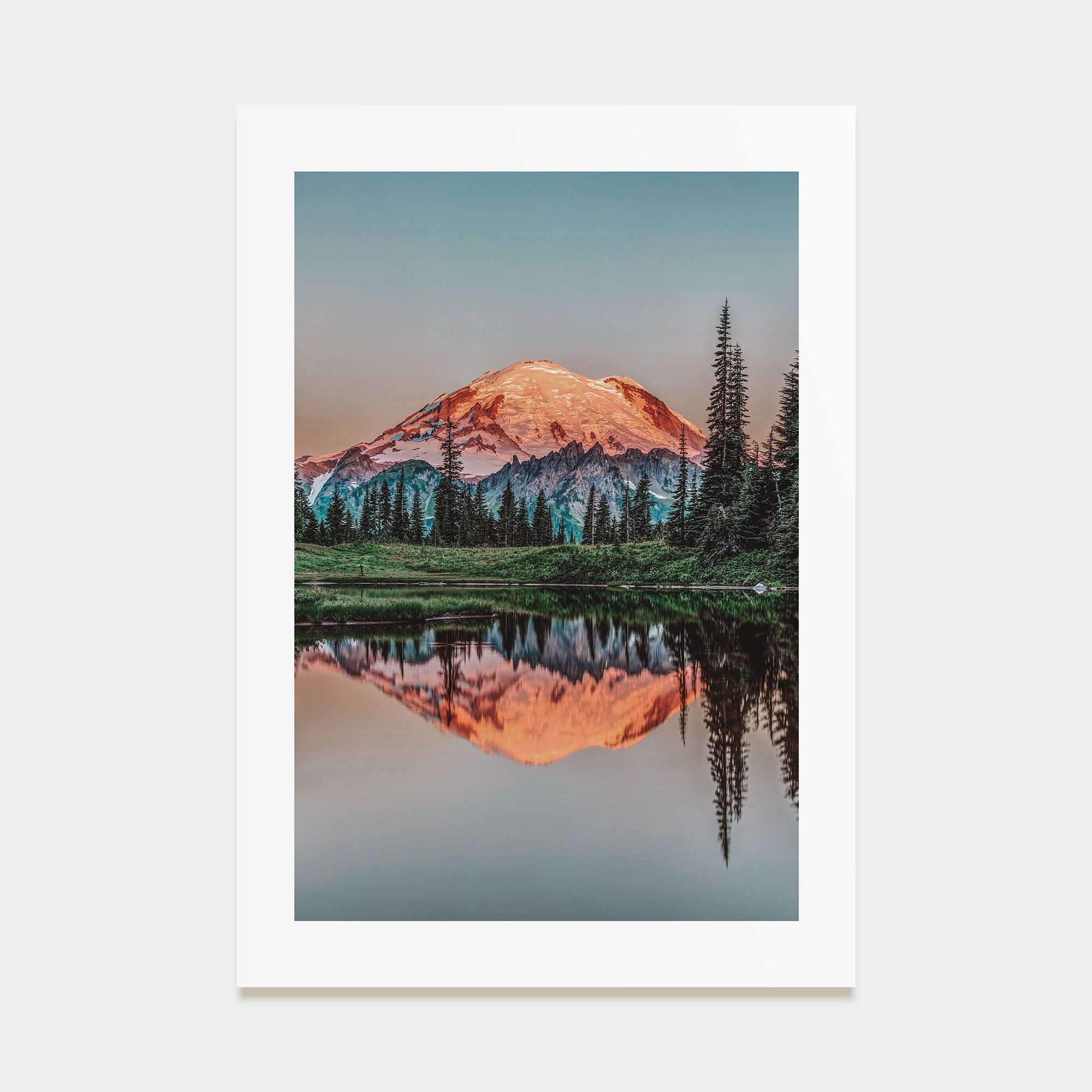 Mount Rainier Photo Color No 1 Poster