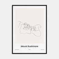 Mount Rushmore Drawn Poster