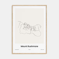 Mount Rushmore Drawn Poster