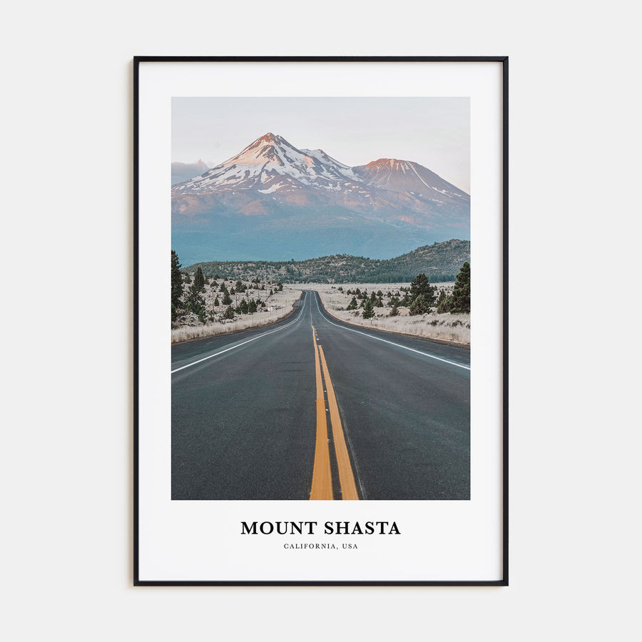 Mount Shasta Portrait Color Poster
