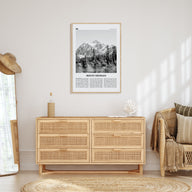 Mount Shuksan Travel B&W Poster