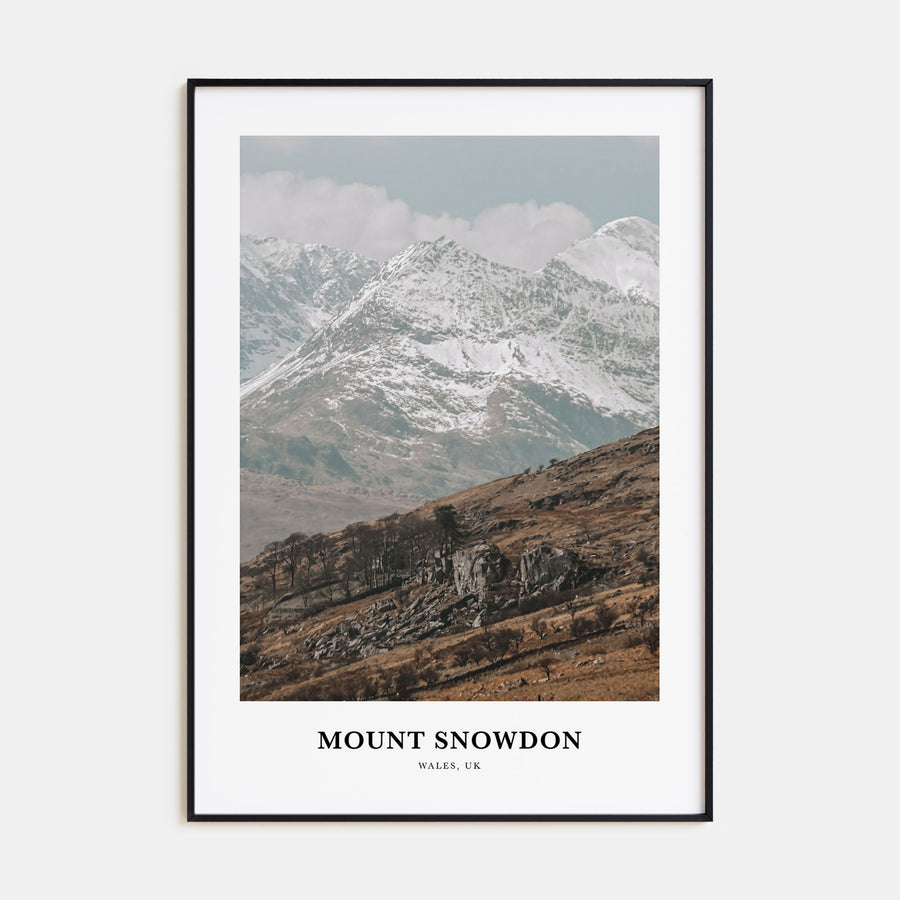 Mount Snowdon Portrait Color Poster