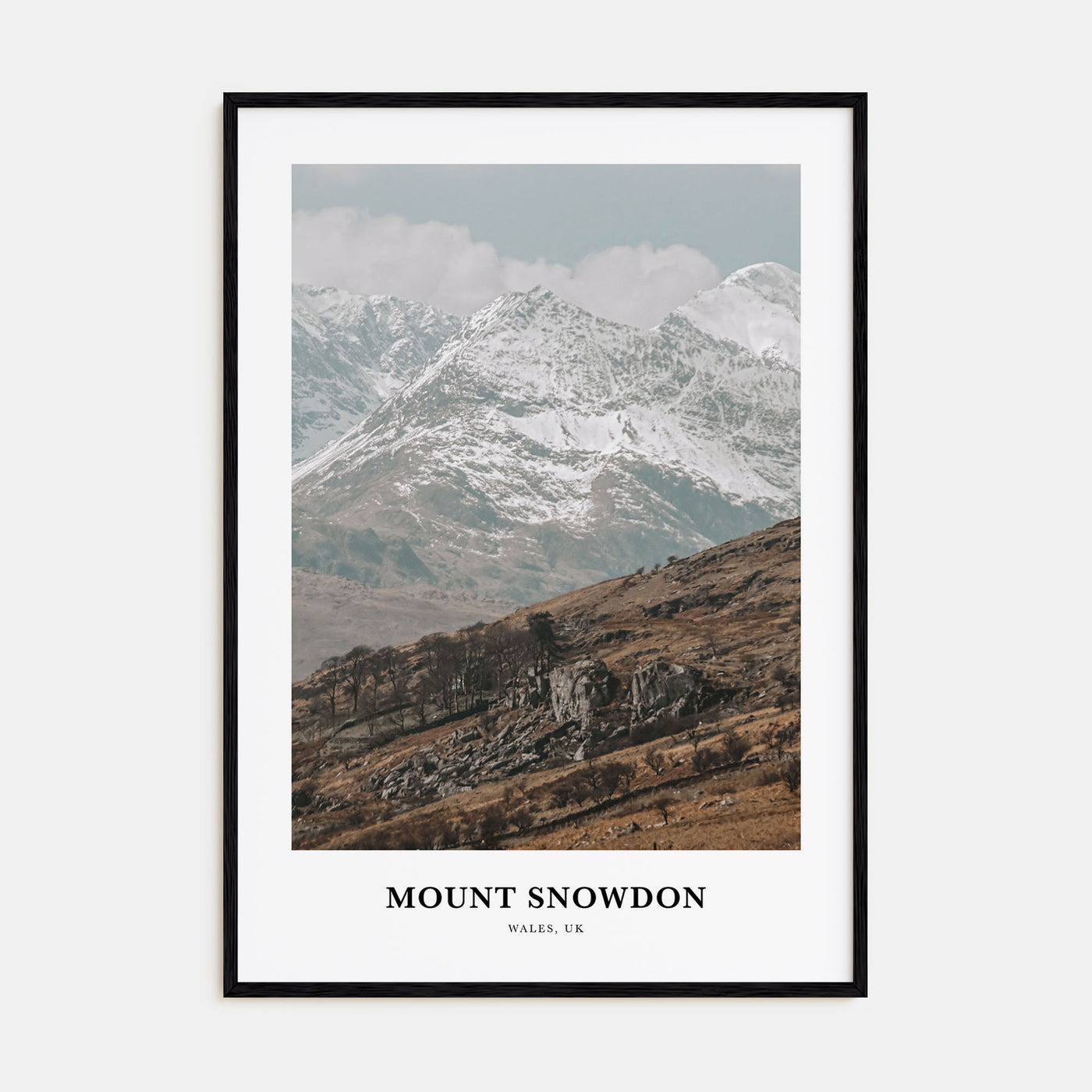 Mount Snowdon Portrait Color Poster
