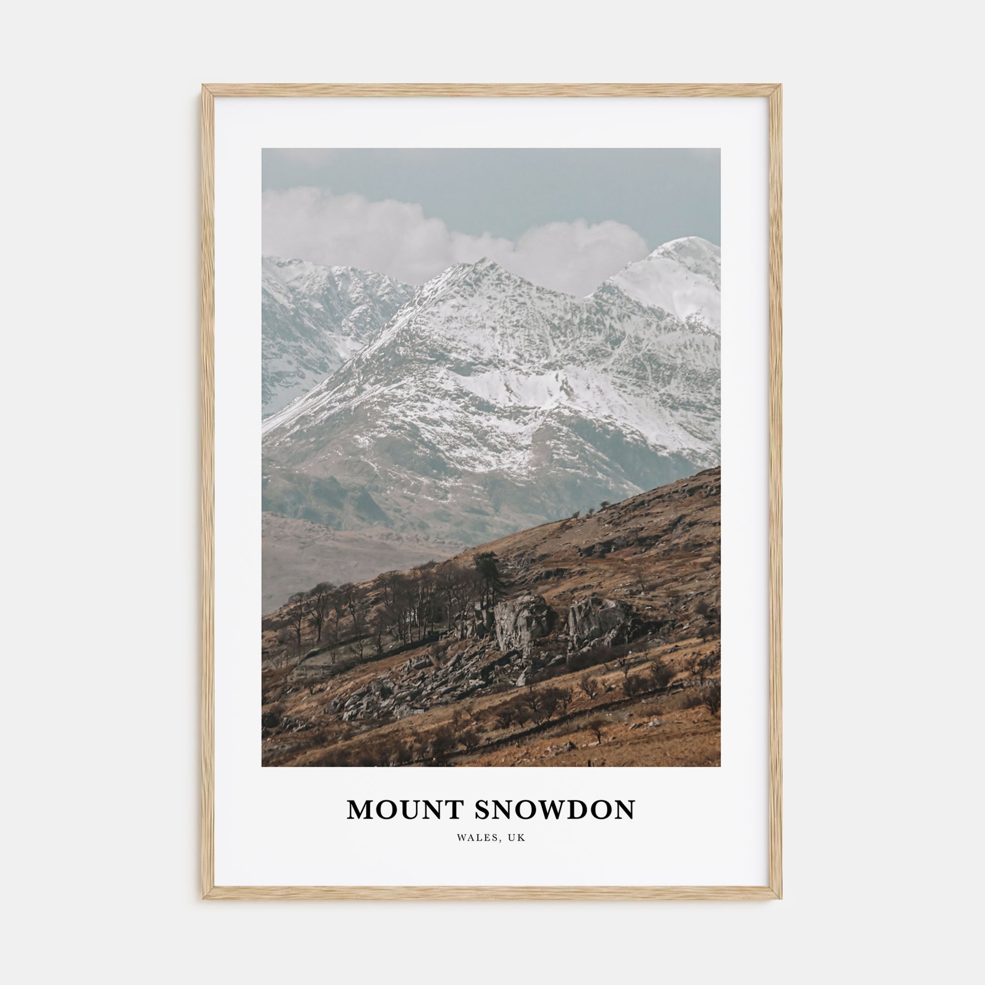 Mount Snowdon Portrait Color Poster