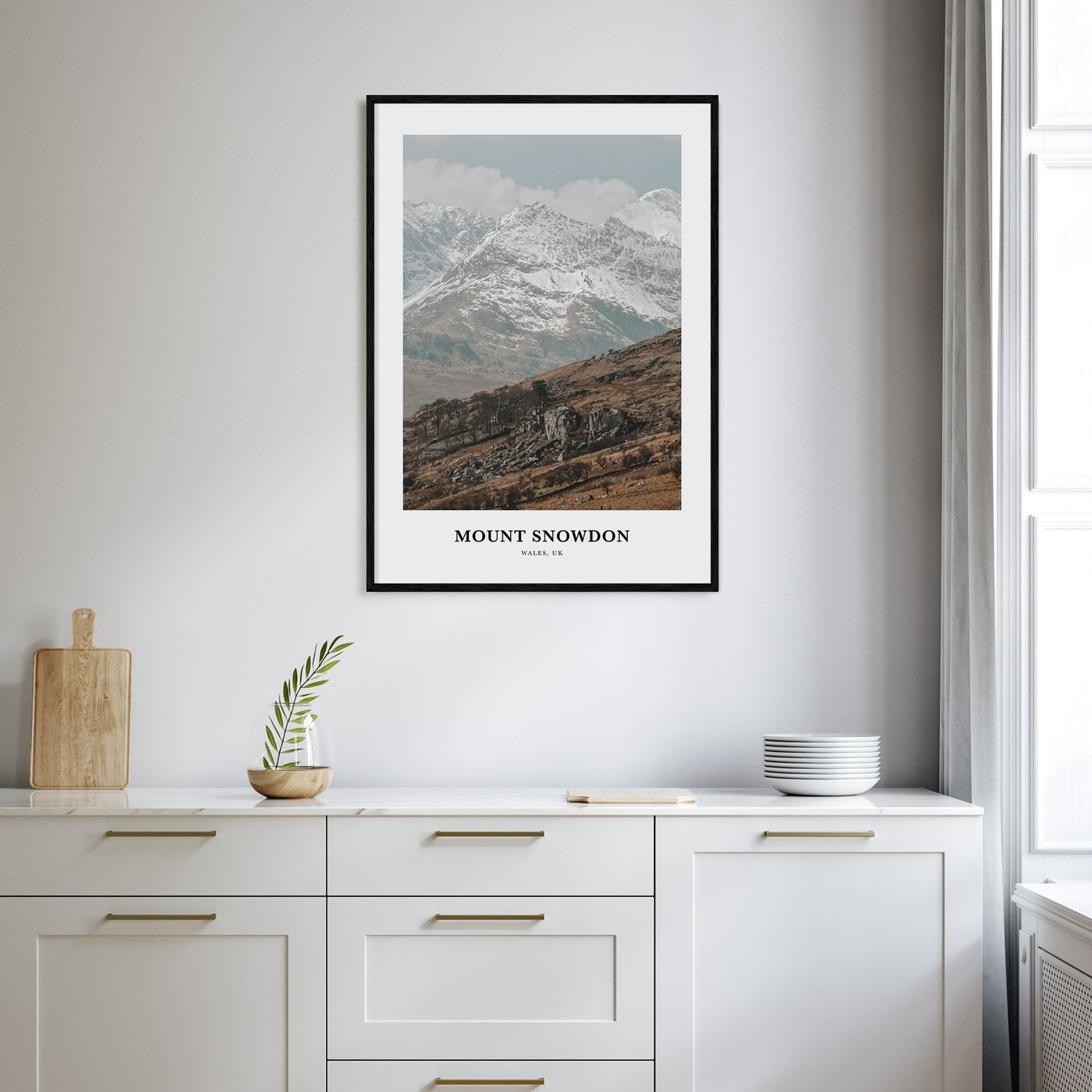 Mount Snowdon Portrait Color Poster