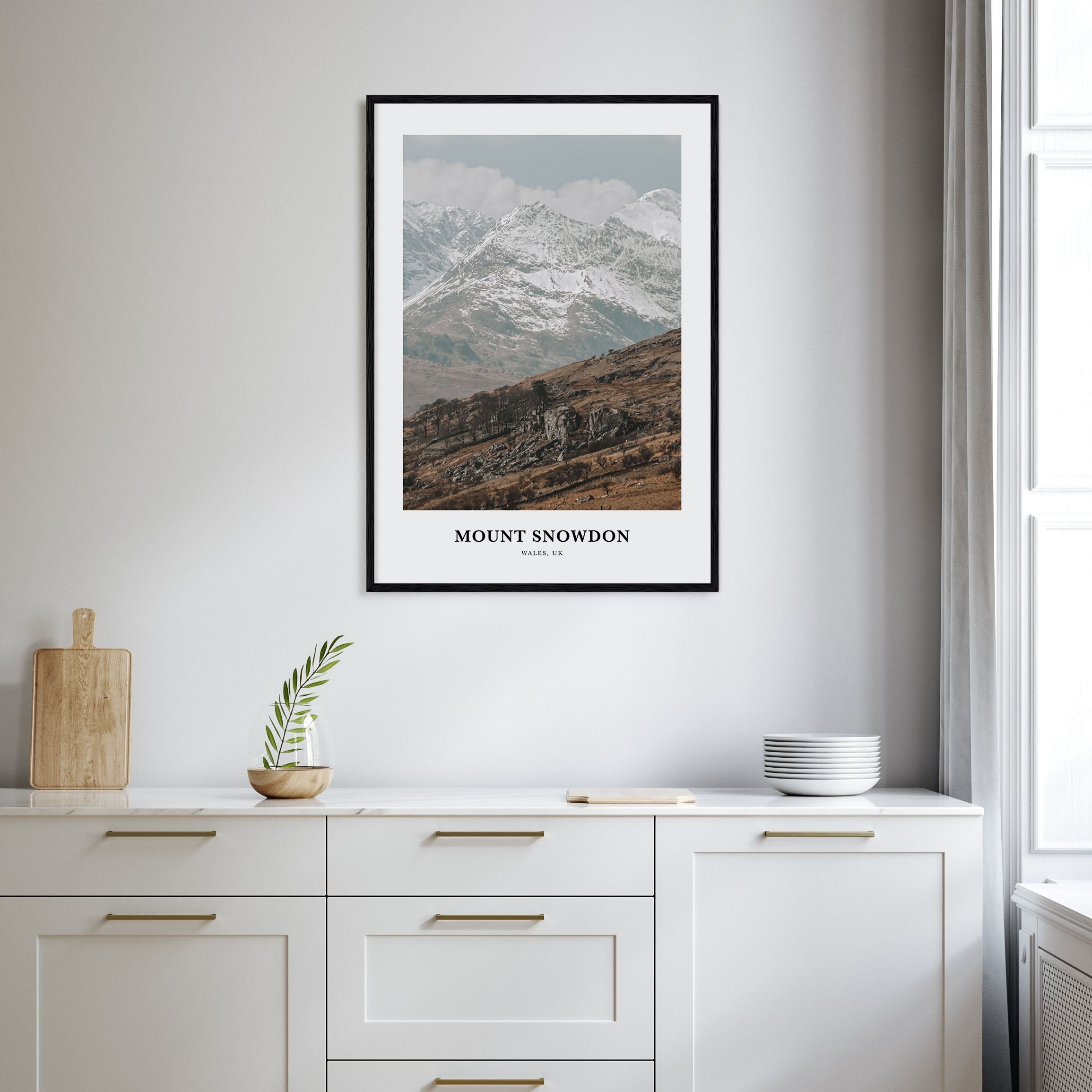 Mount Snowdon Portrait Color Poster